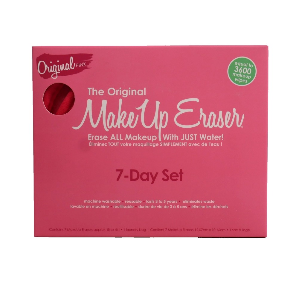 The Original MakeUp Eraser 7-Day Set, Erase All Makeup with Just Water